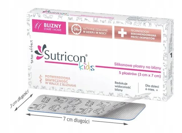 

Sutricon Kids plastry na Blizny dla dzieci 3x7cm 5