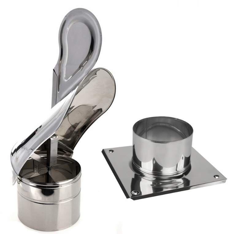 Strażak Z Podstawą Komin Fi 180 Nasada Kominowa Obrotowa Stal Kwasoodporna