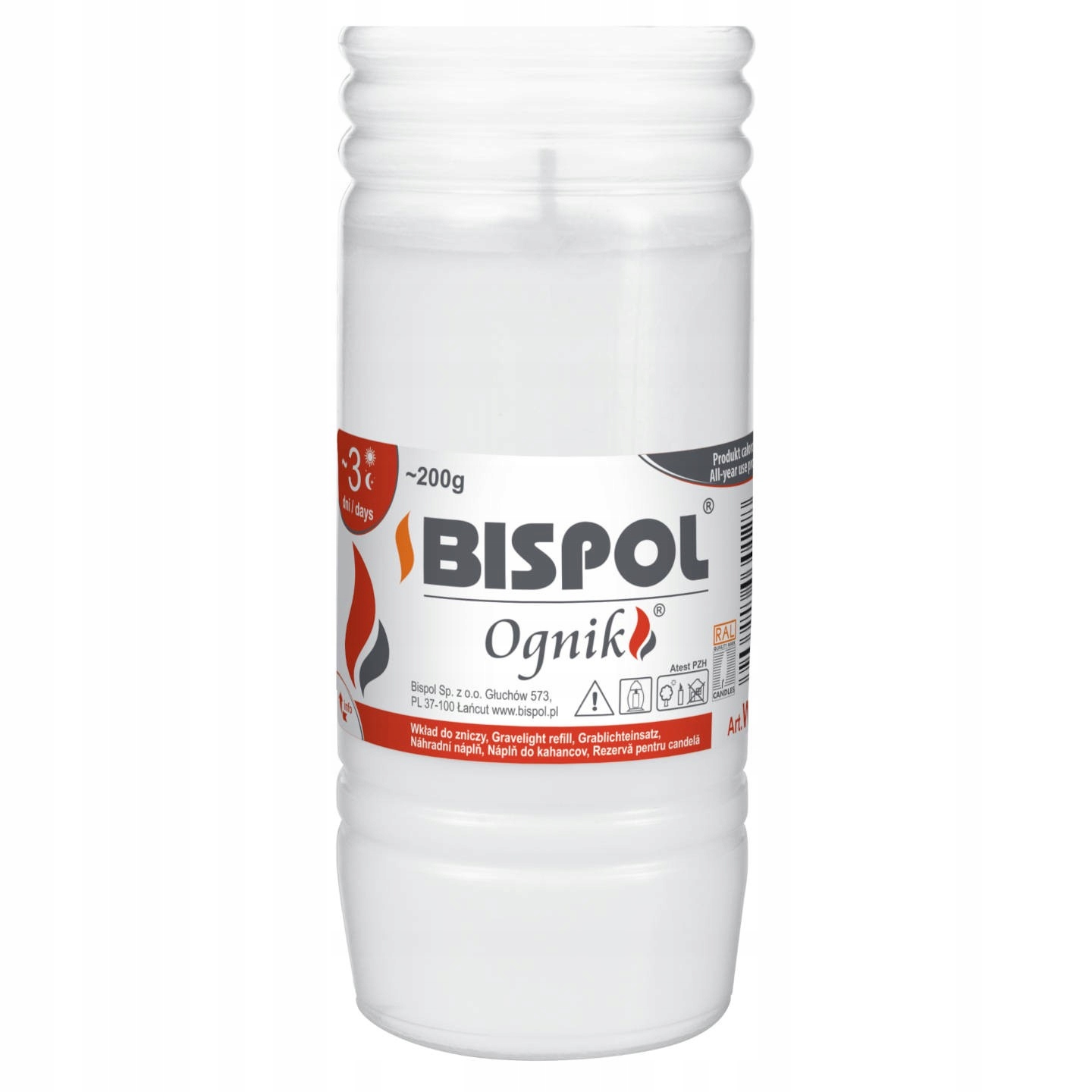 

Wkład Bispol WP3 72h 1szt