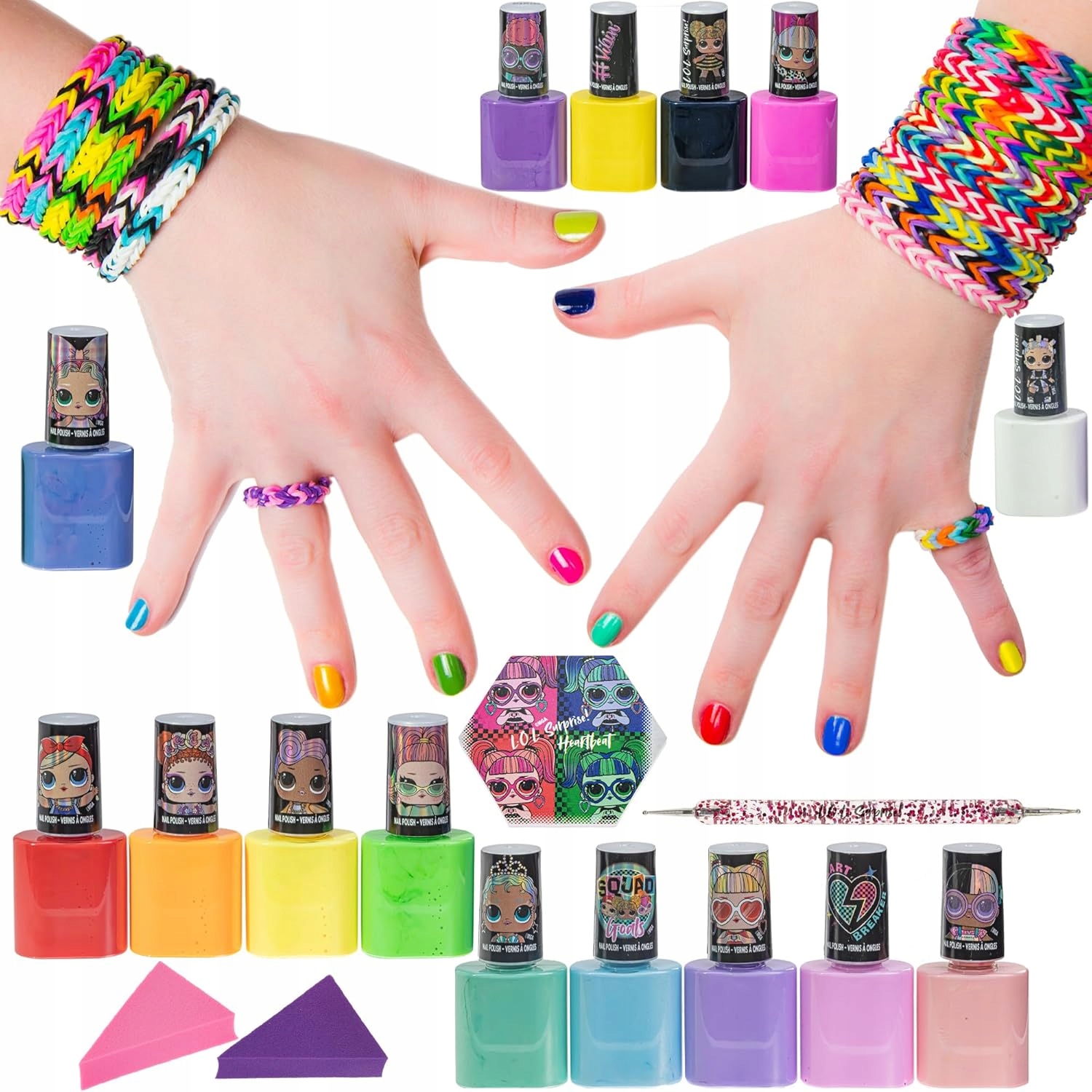 LAKIERY DO PAZNOKCI DLA DZIECI Z LOL SURPRISE TOWNLEY NAKLEJKI 6714 Minimalny wiek dziecka 5