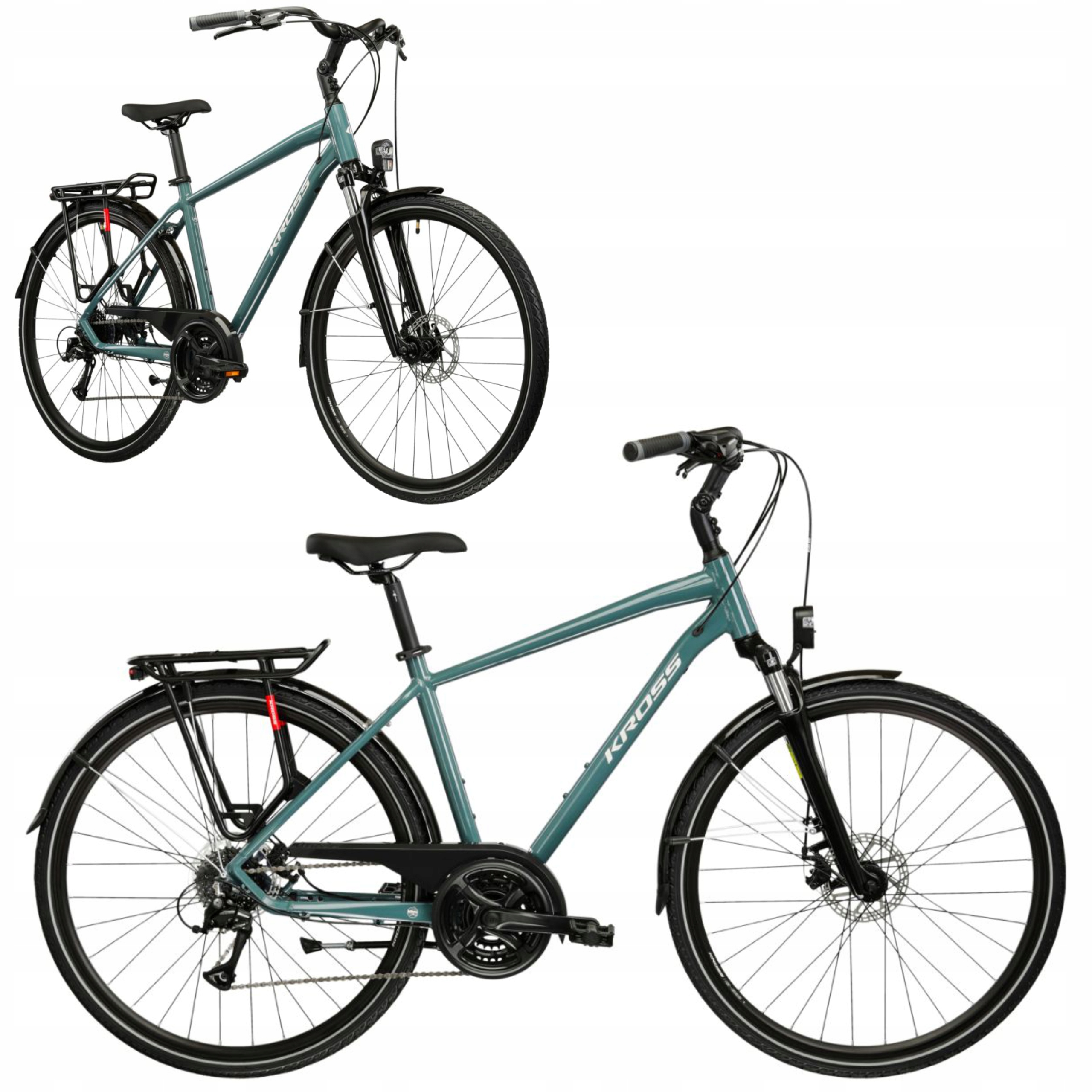 Rower Trekkingowy 28" Kross Trans 3.0 rama M 19" zielony R25