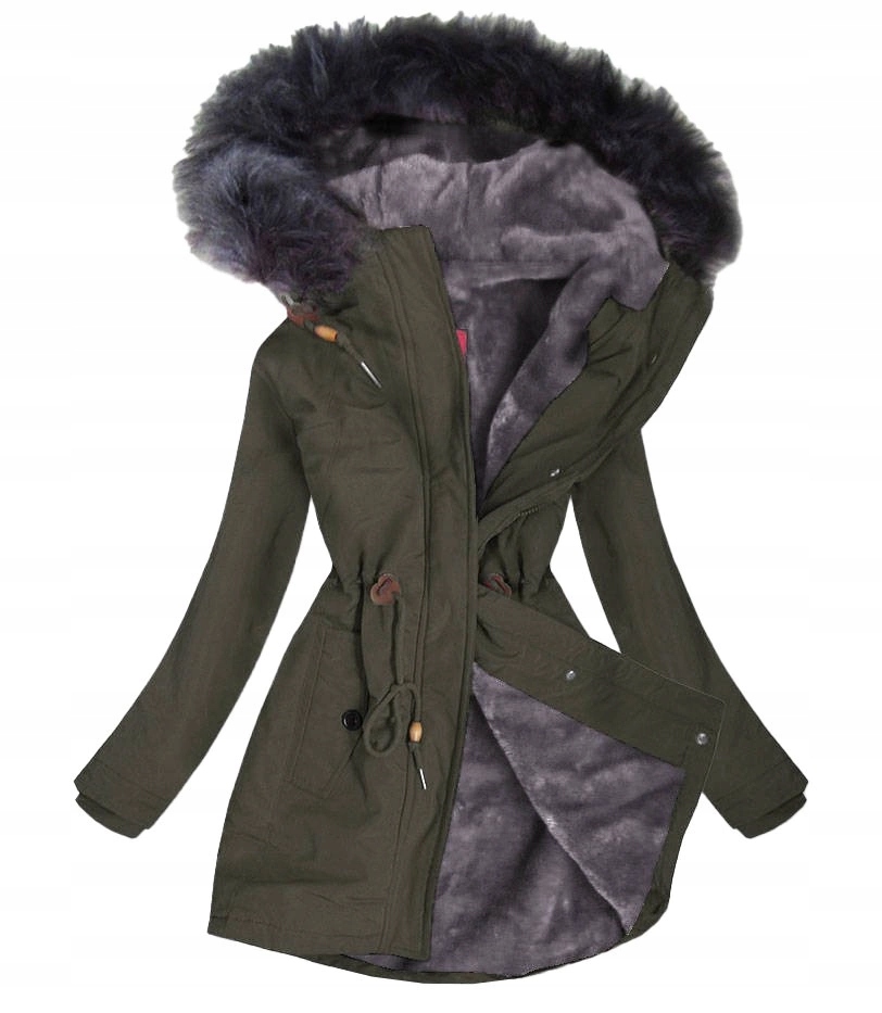 Voděodolná Parka Na Kožešině M933 Army XL (42)