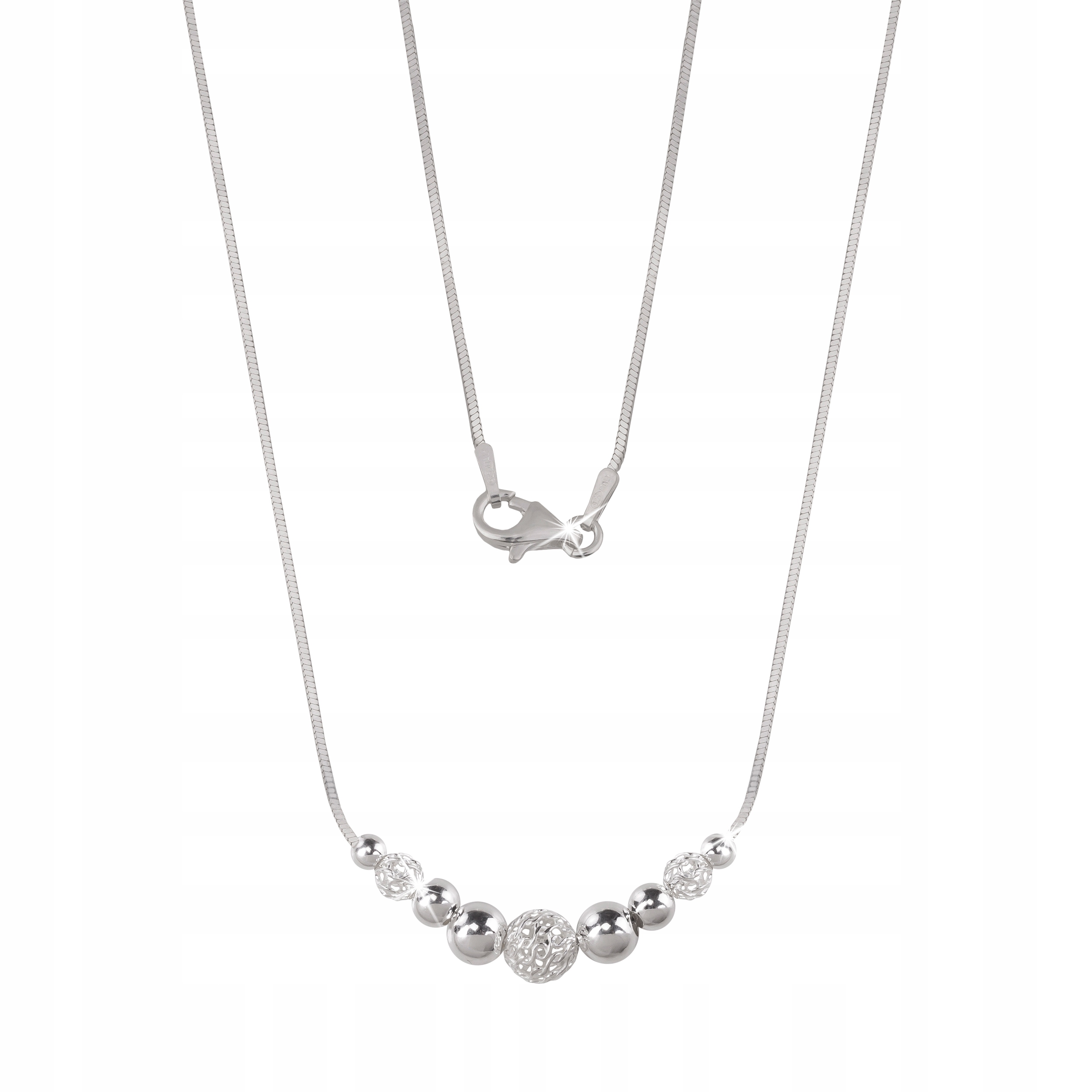 

Naszyjnik Srebrny próba 925 damski łańcuszek