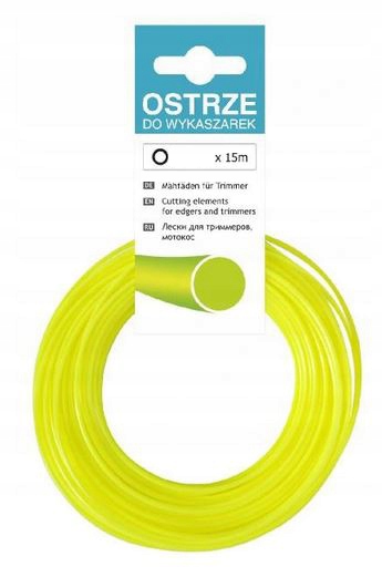 ŻYŁKA ECO 2,0 x 15m OKRĄGŁA DO PODKASZARKI KOSY