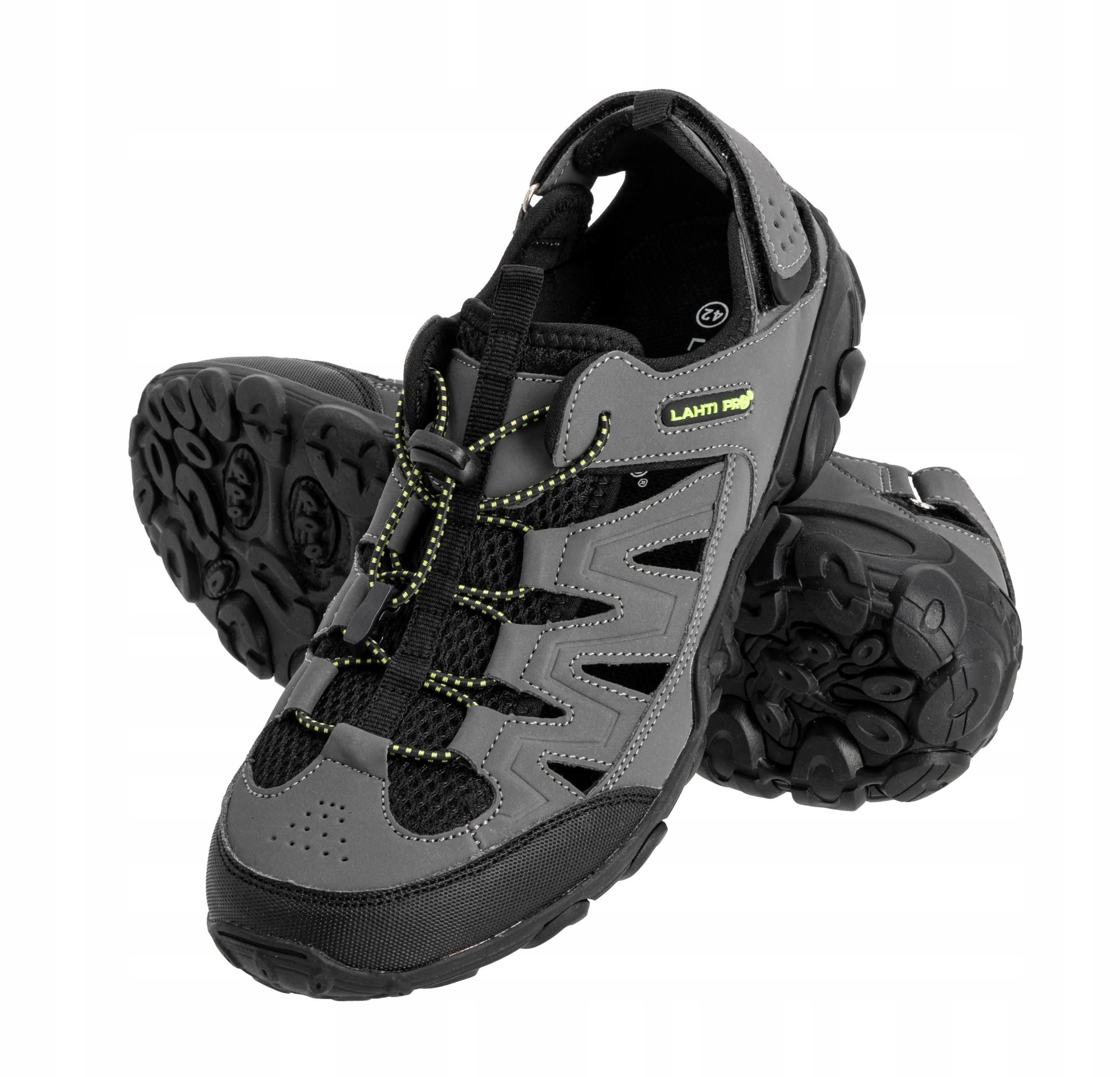 Sandały męskie robocze trekkingowe sportowe regulowane Lahti Pro L30619 40