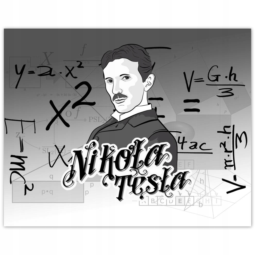 

Plakat 50x40 Nikola Tesla wynalazca