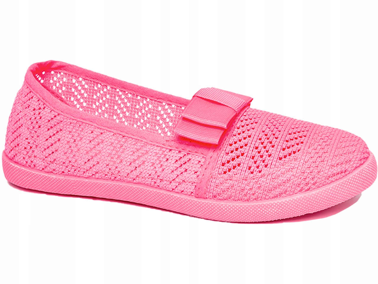 

Baleriny Slip On Trampki Ażurowe Z Kokardką r 35