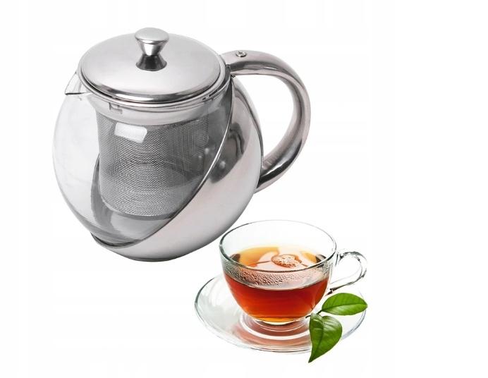 

Dzbanek Zaparzacz Herbaty Ziół Szklany 500ml