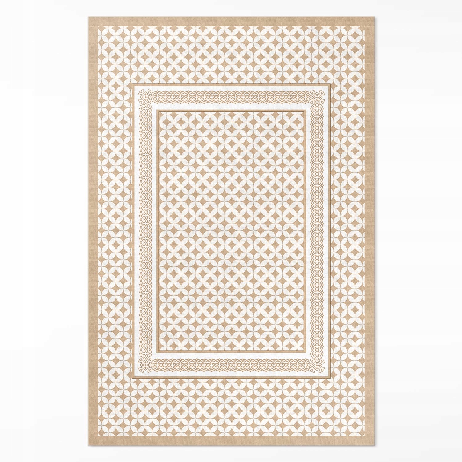 Dekoratívny vinylový koberec Geometrický vrkoč mozaika glamour 80x120 cm