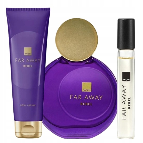 Zestaw Avon Far Away Rebel Perfumy Balsam Perfumet