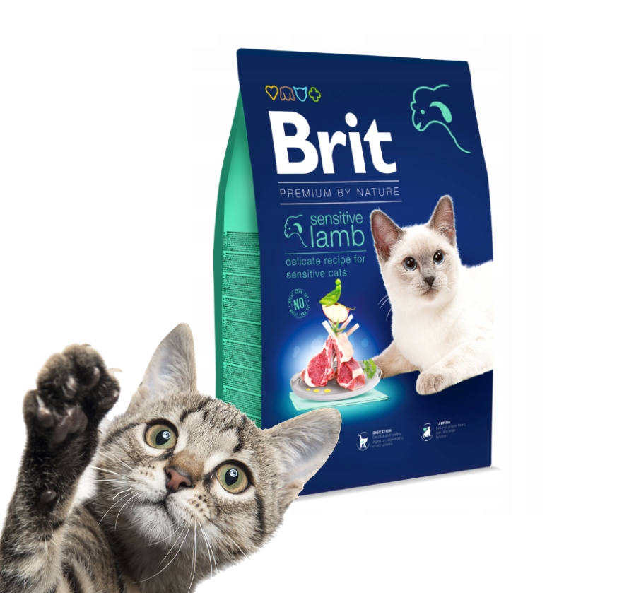 Levně Brit Premium By Nature Kočka Sensitive Jehněčí 8 Kg