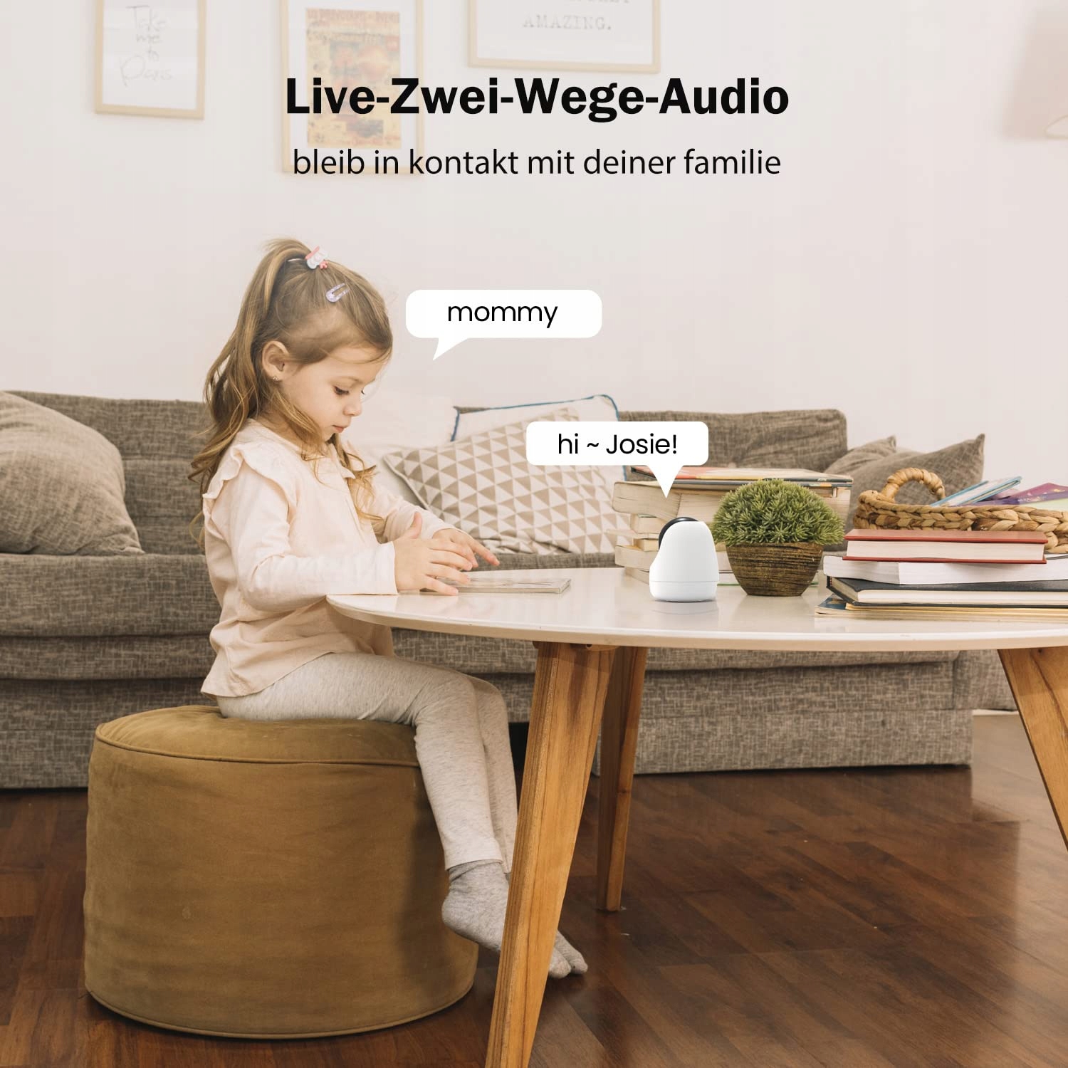 TENDA Kamera 2.5K 4MP Wewnętrzna 2-Way Audio 360 Stopni IR Nocna — miniatura 3