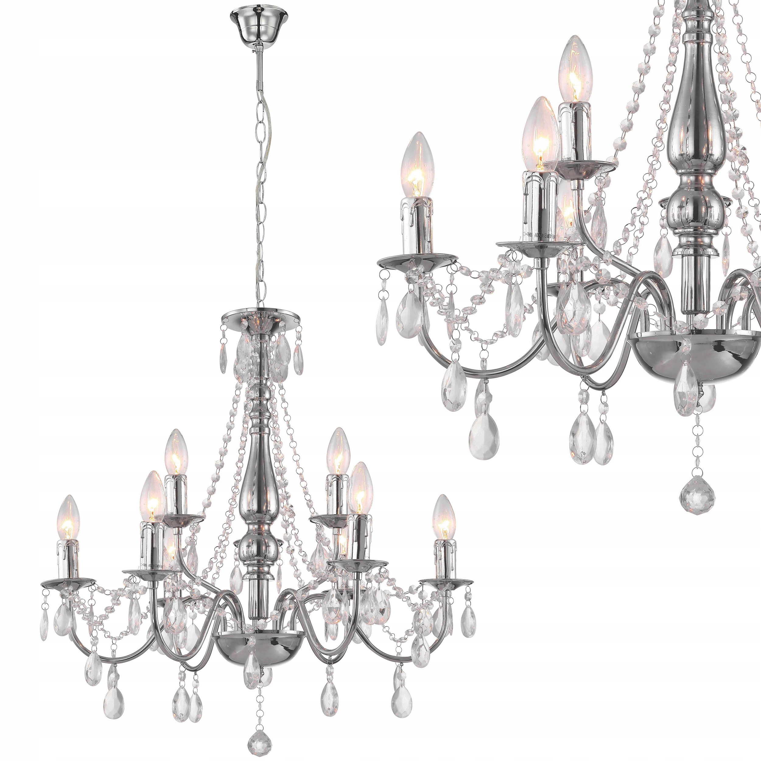 Toolight Lampa EBT016-9CP Chróm
