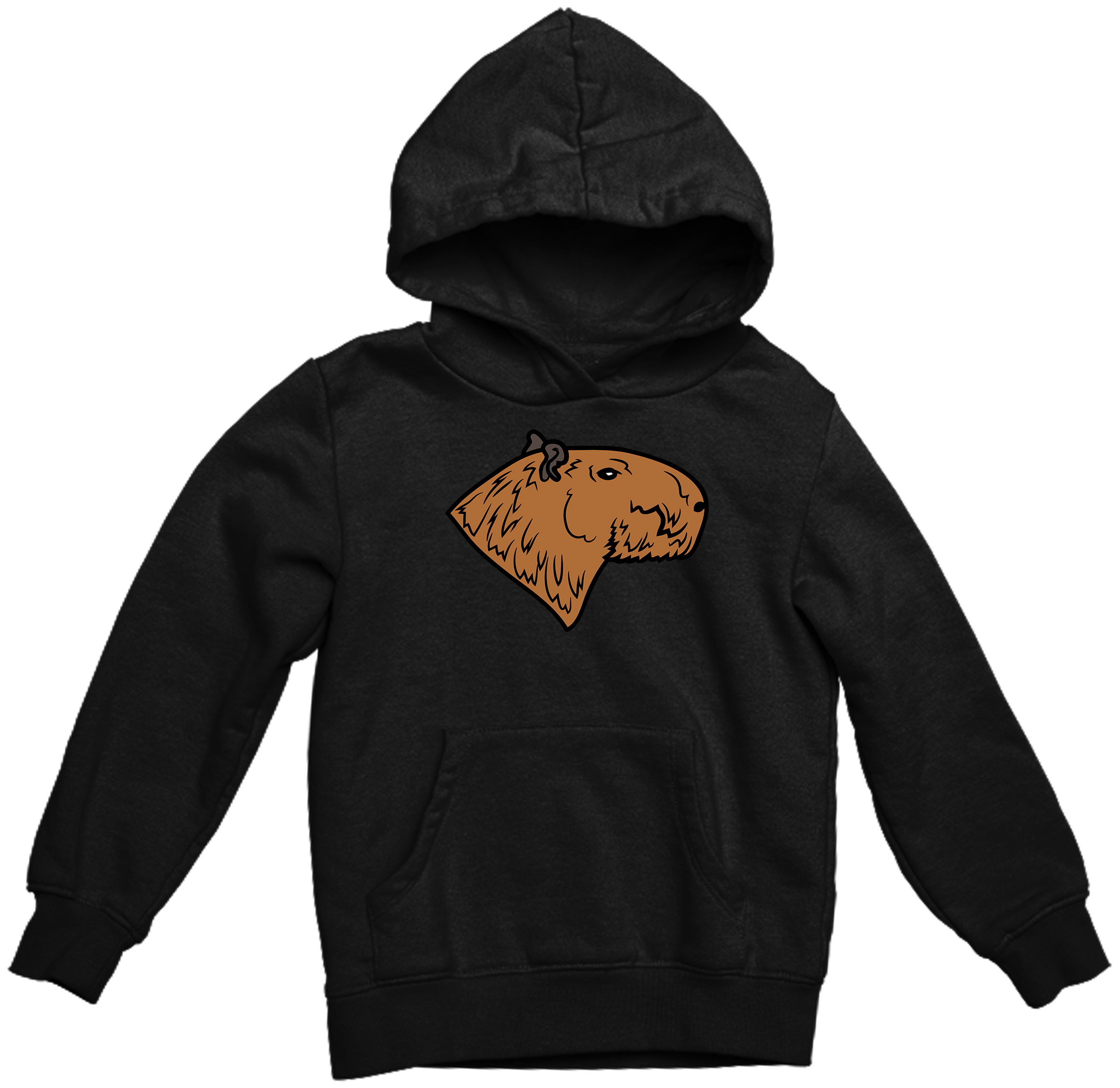 

Bluza Z Kapturem Kapibara Fana Czarna 7 XL