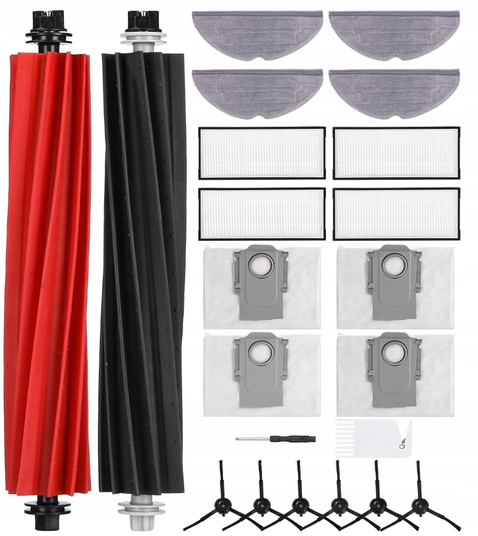 Velká sada pro Roborock S8, S8+, S8 Pro Ultra sáčky a mopy, filtry a kartáče