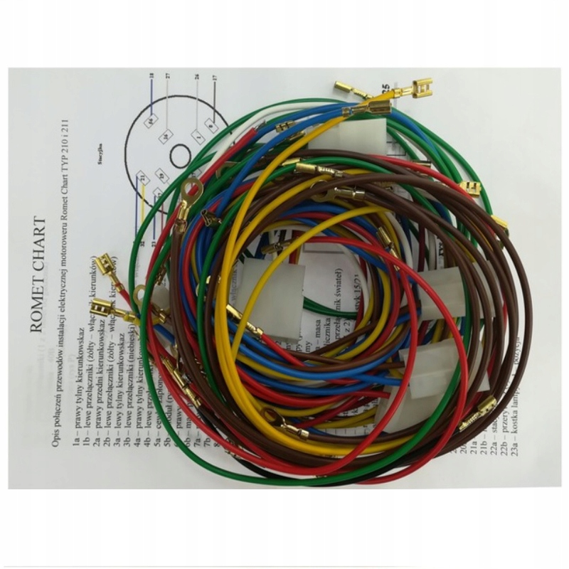 INSTALACJA WIĄZKA ELEKTRYCZNA ROMET CHART 210 211