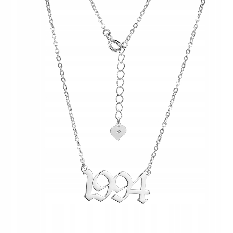 Stříbrný náhrdelník Ag 925 s datem narození 1994