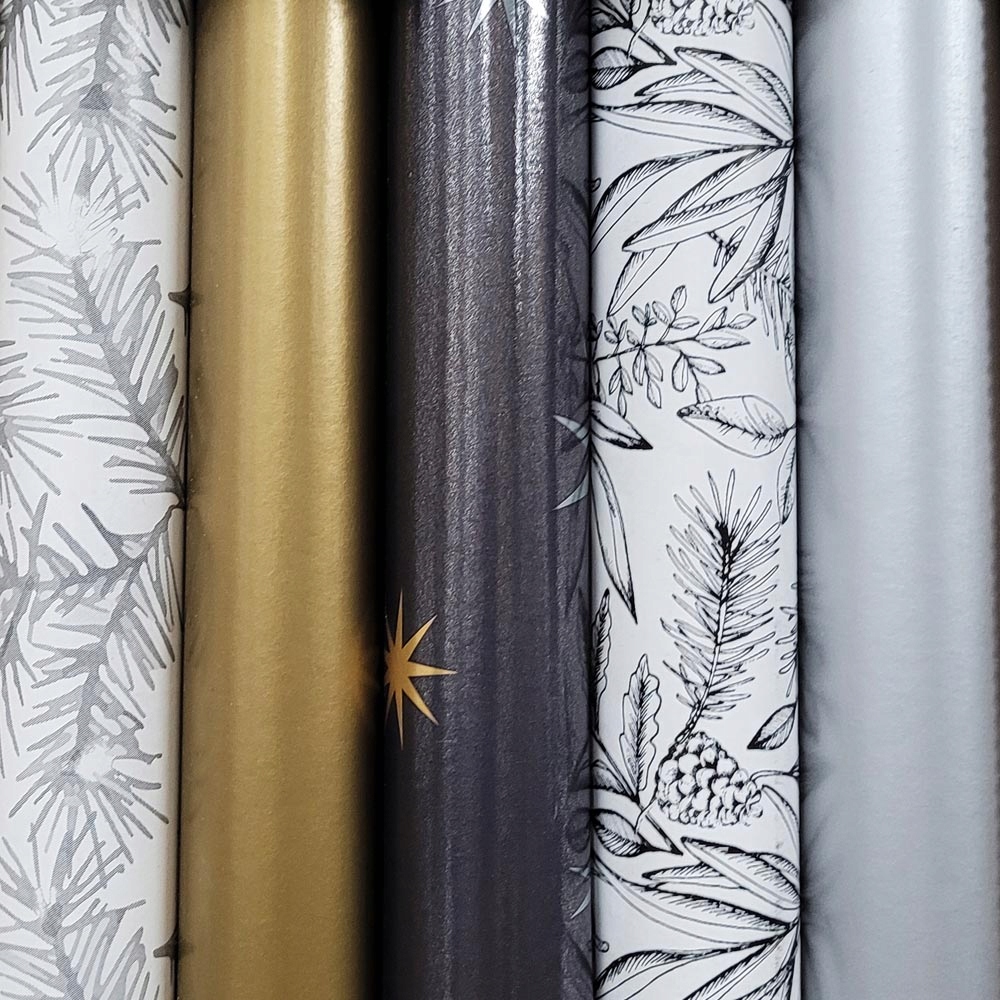 

Papier zestaw do pakowania prezentów 57cmx2m 5szt