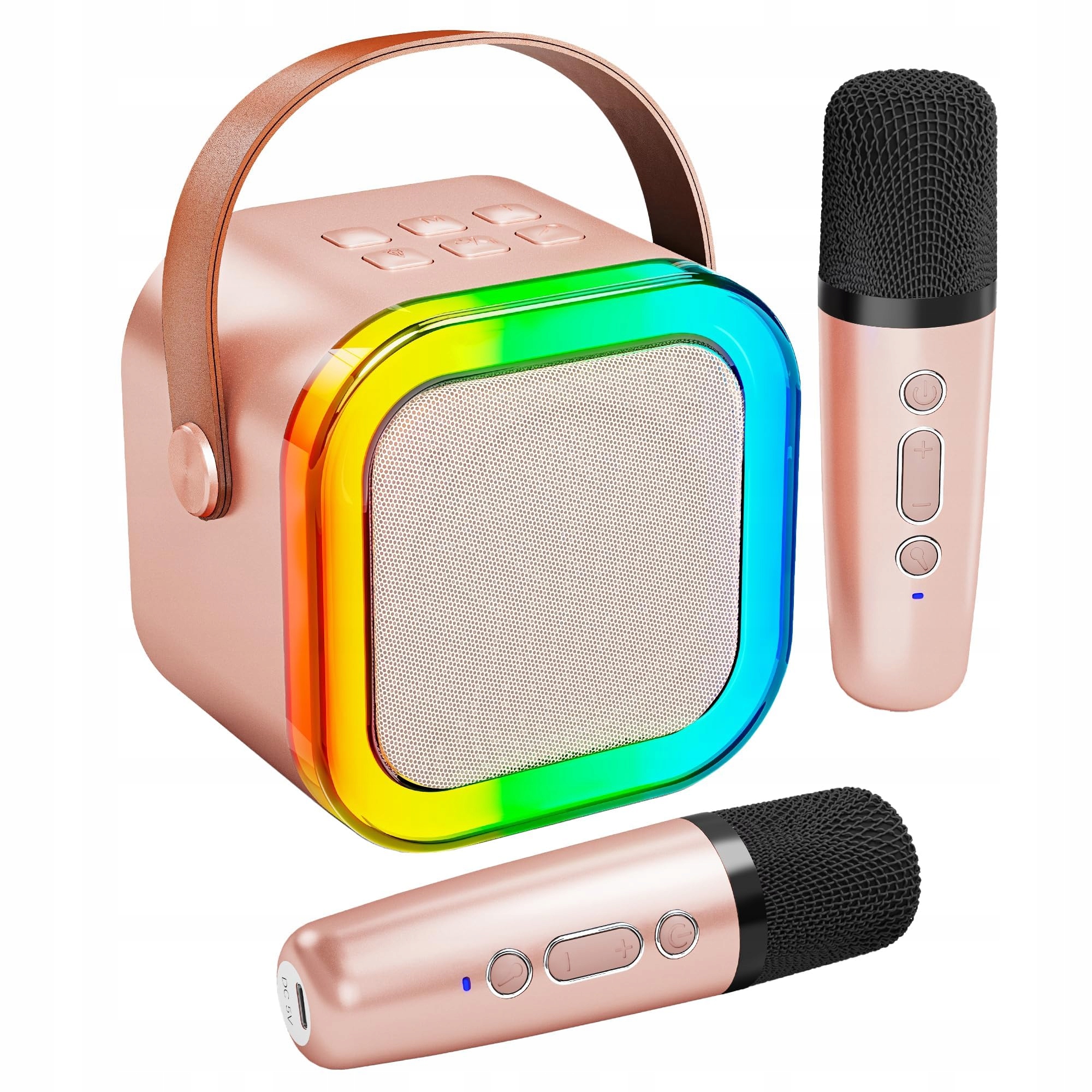 Maszyna do karaoke z 2 mikrofonami karaoke dla dzieci i dorosłych — miniatura 8
