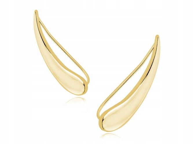 

Kolczyki Celebrytki Gładkie Nausznice Połysk Pazur