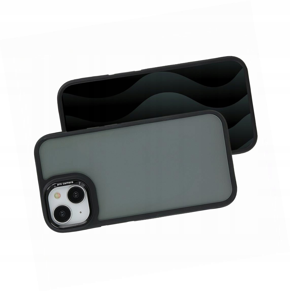 Etui Crystal Black na tył kolorowa wyspa aparatu do iPhone Se 2025