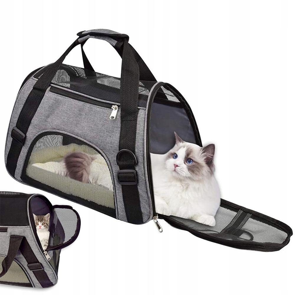 Levně Přepravka Pro Psa Kočku do auta Kotec na nošení Cestovní taška