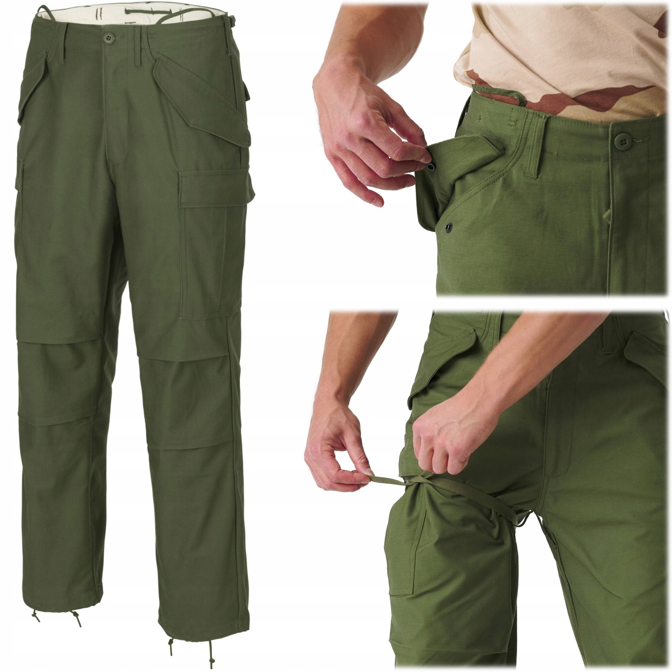 Vojenské bojové kalhoty Helikon M65 Odolné Olive Green vel. Xs