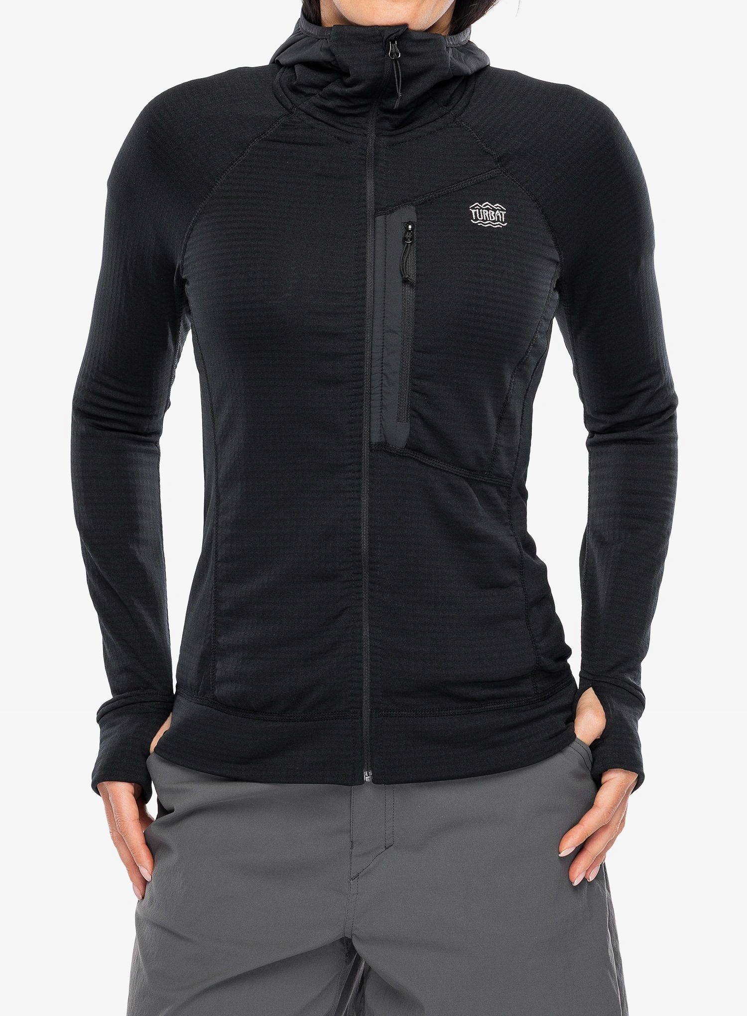 Bluza z kapturem damska Turbat Ilma Hood jet black/black M