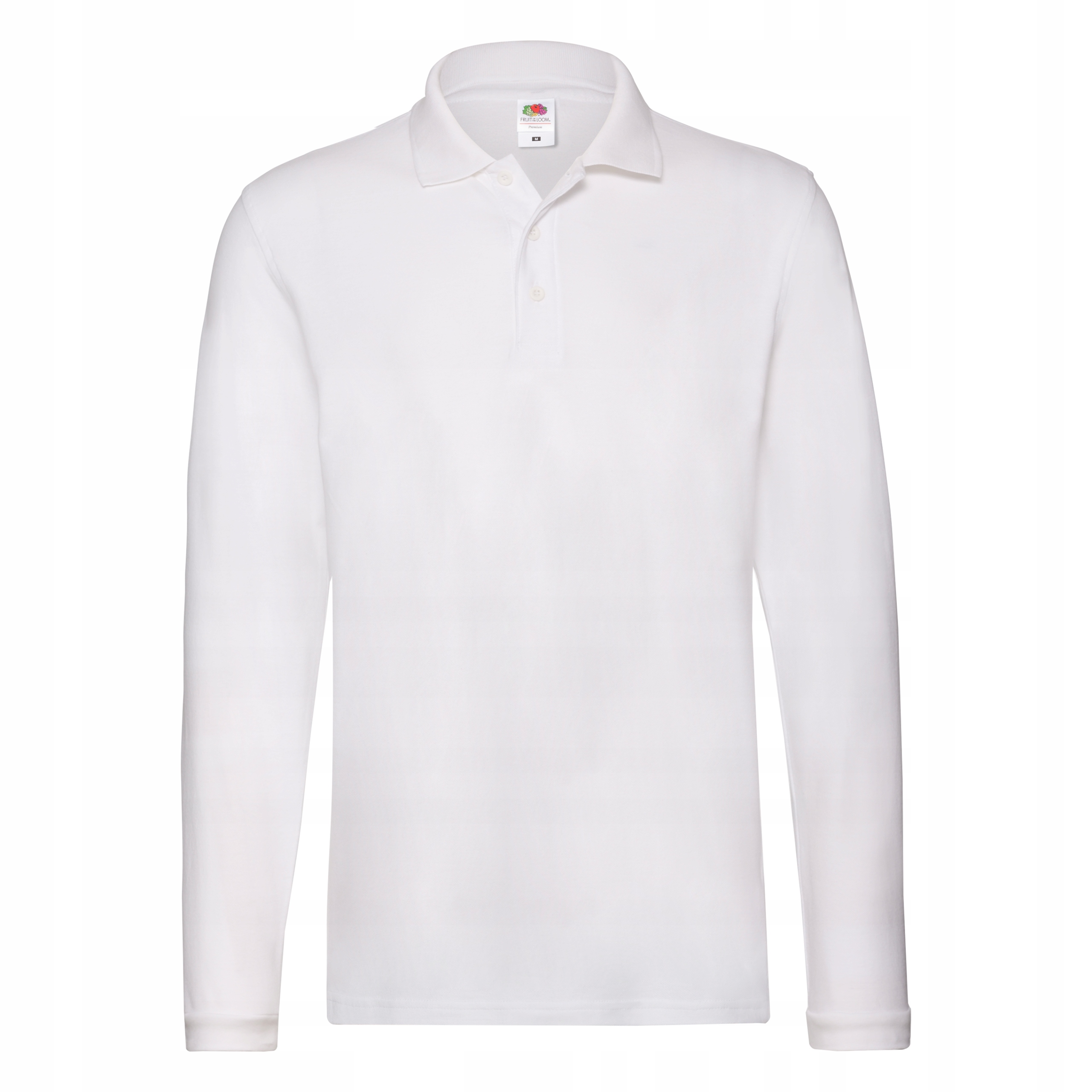 

Polo Premium długi rękaw Fruit of the Loom Biały L