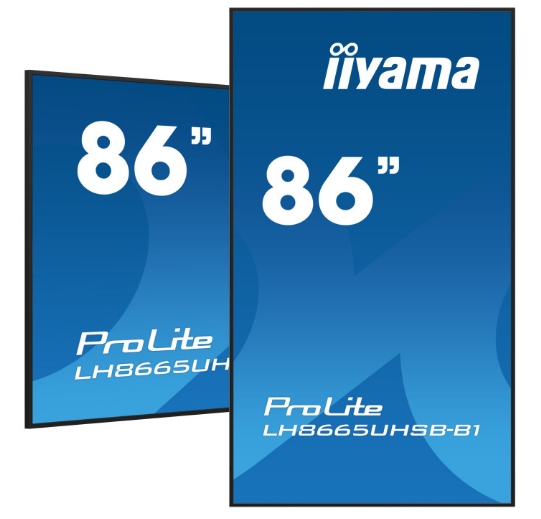 Monitor Digital Signage Iiyama Prolite LH8665UHSB-B1 86" 4K Ips Led 24/7