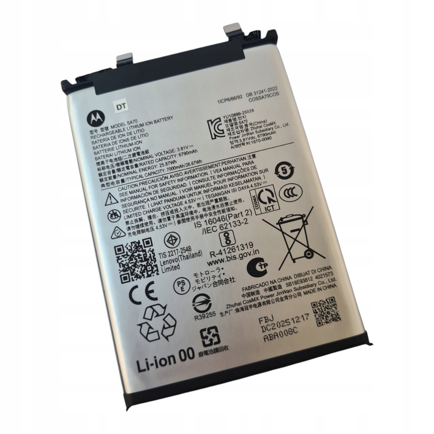 Org Originální baterie akumulátor Motorola Edge 70 Fusion (SA70) (XT2605-1)