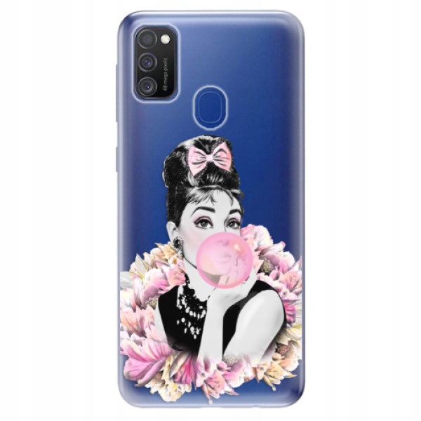Silikonowe etui iSaprio Pink Bubble do Samsung Galaxy M21
