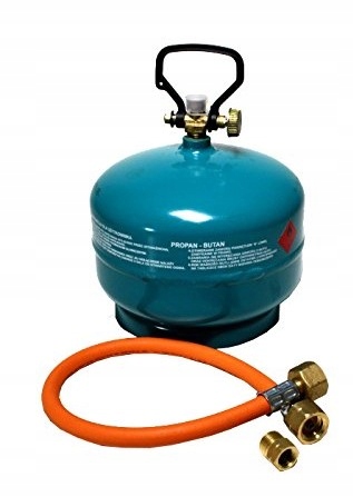 Plynová láhev prázdná 3 kg hadička na plnění adaptéru