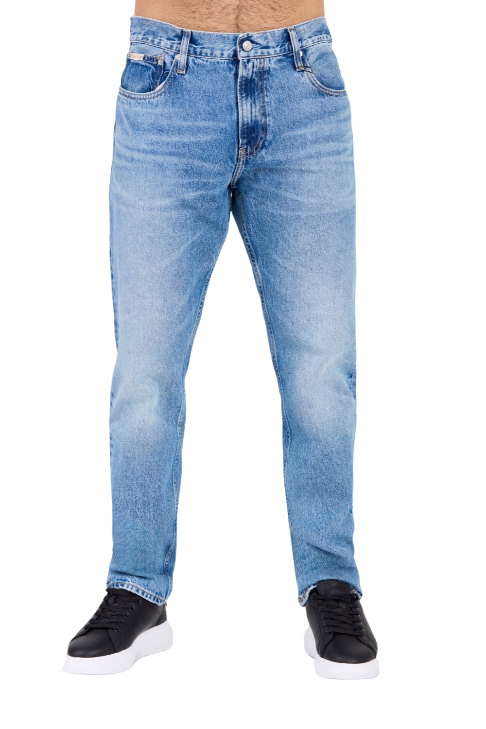 Calvin Klein Modré pánské džíny Slim Straight 34/34