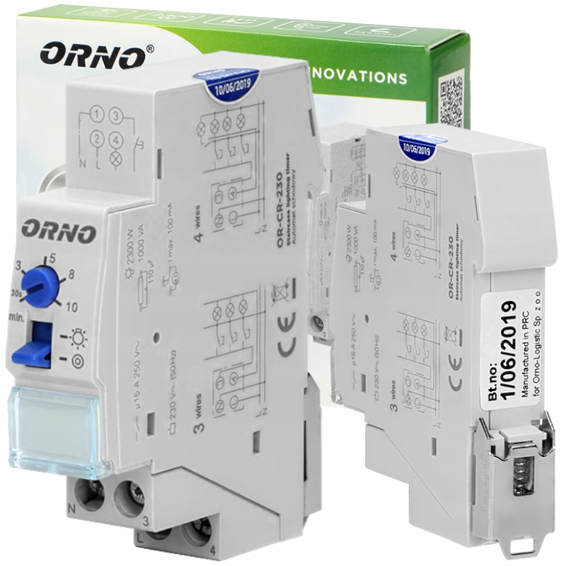 

Orno OR-CR-230 Automat Schodowy Wyłącznik Czasowy