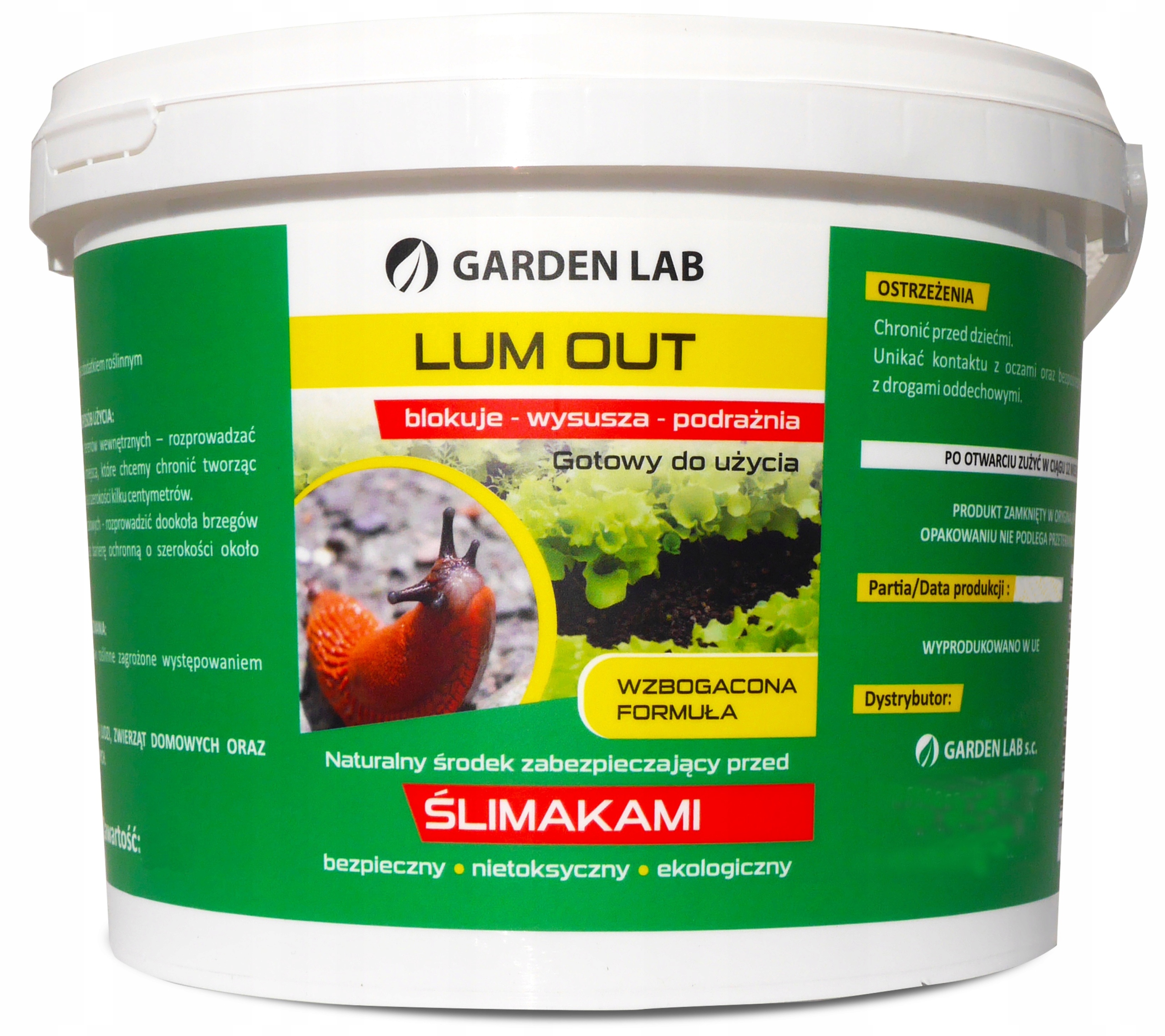 

Lum Out Produkt Bariera Środek Na Ślimaki 5 Kg