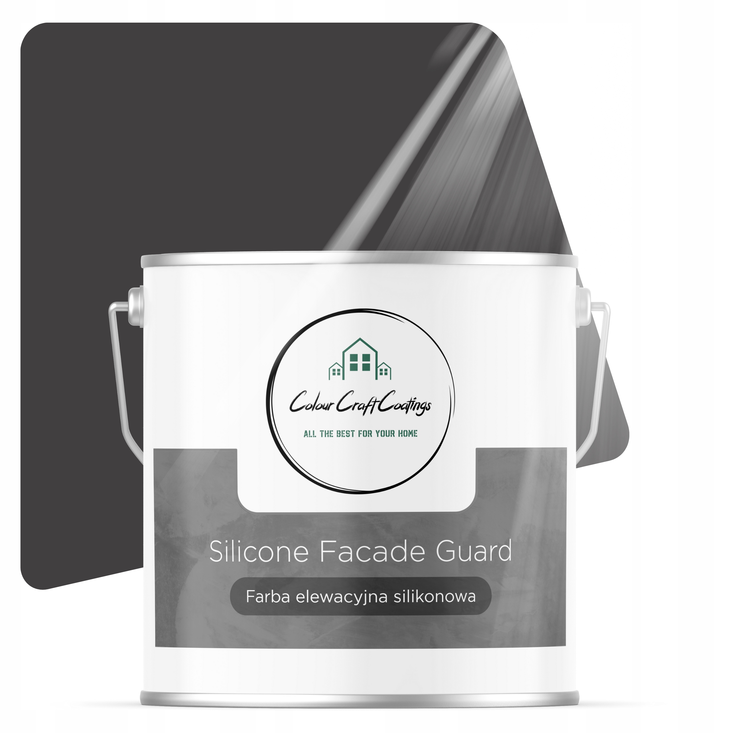 Fasádna Farba Silikónová Vonkajšia Čierna 5 L F268