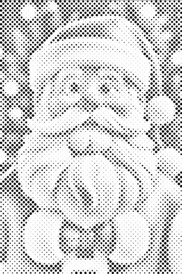 Tečkování Dotting Painting Vánoce Mikuláš Velký 80x120 cm