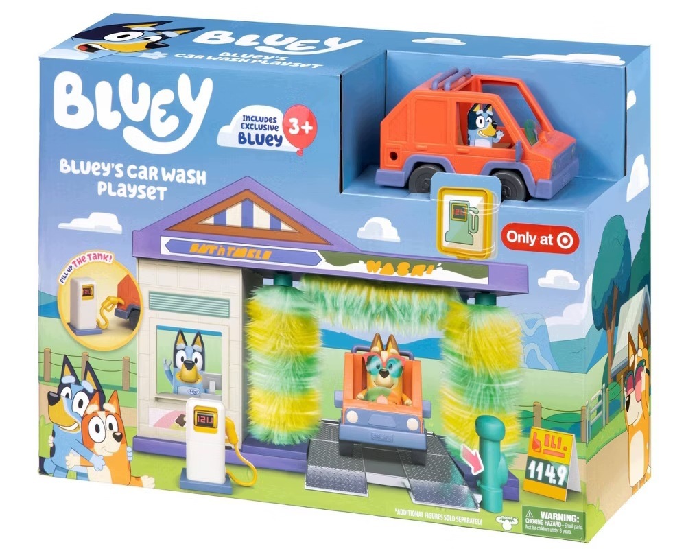 Bluey Myjnia Samochodowa Moose Toys Stacja Paliw Auto
