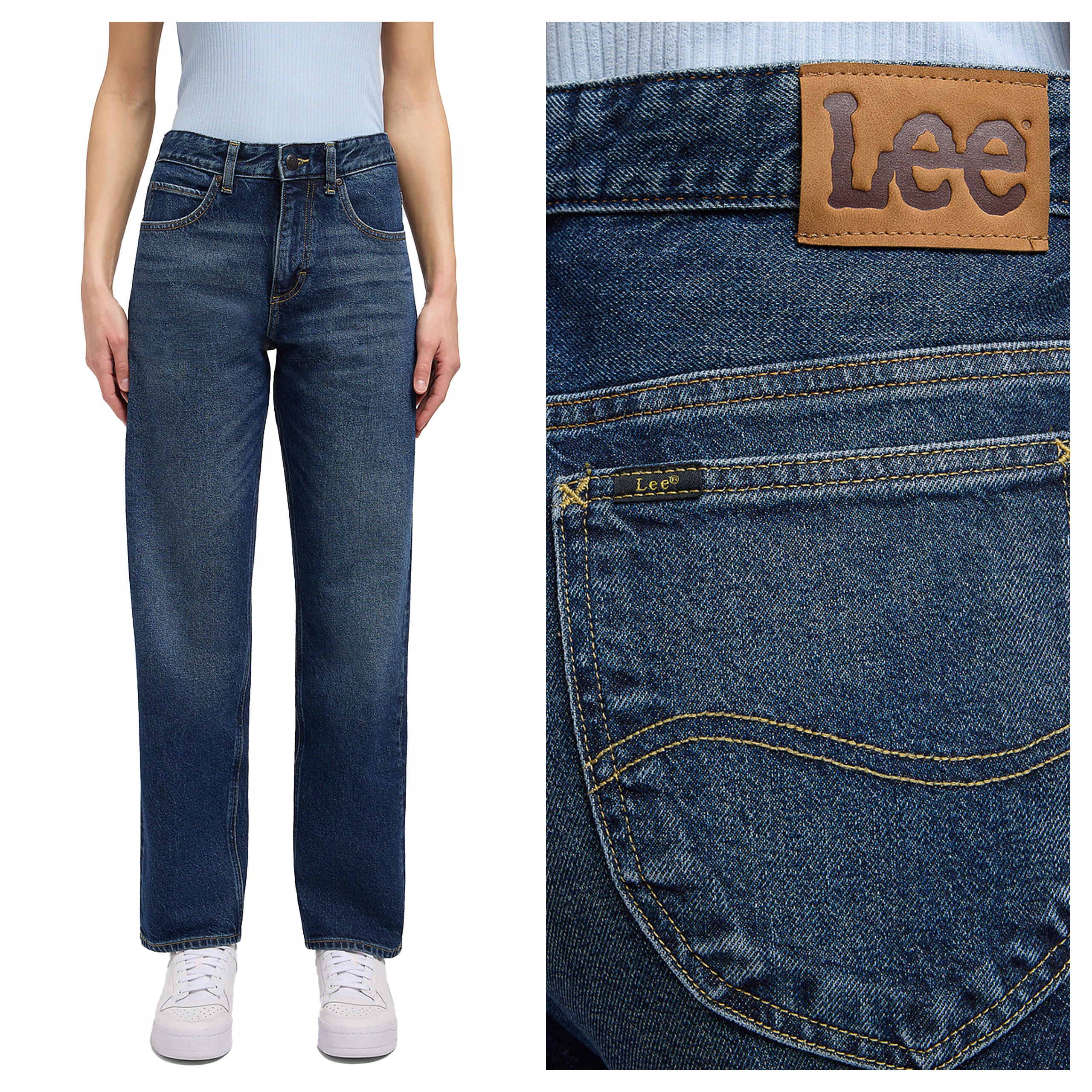 Lee Rider W27 L33 Dámské džíny Jednoduché
