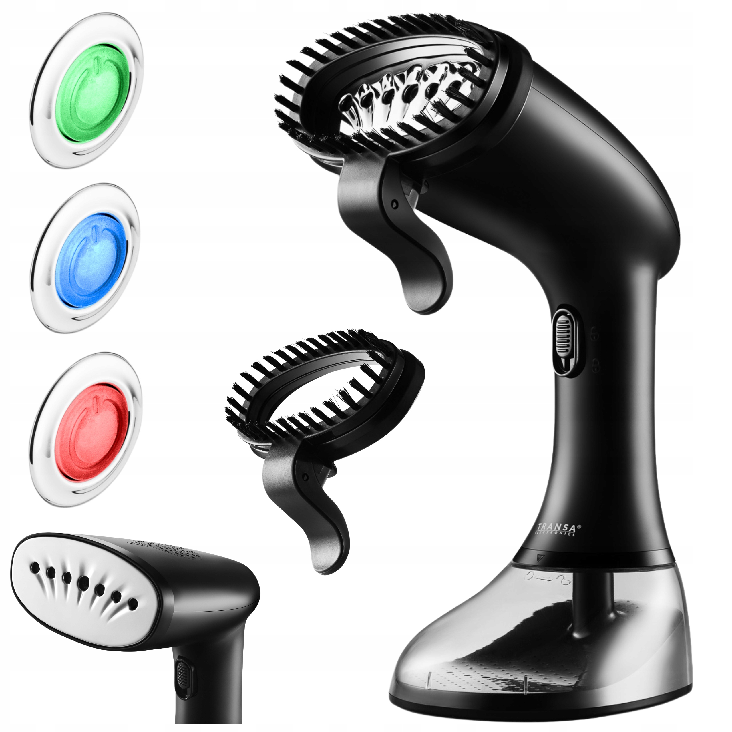 Parownica Do Ubrań Żelazko Parowe Ręczne Regulacja Pary 7 Dysz 380ml 2000W