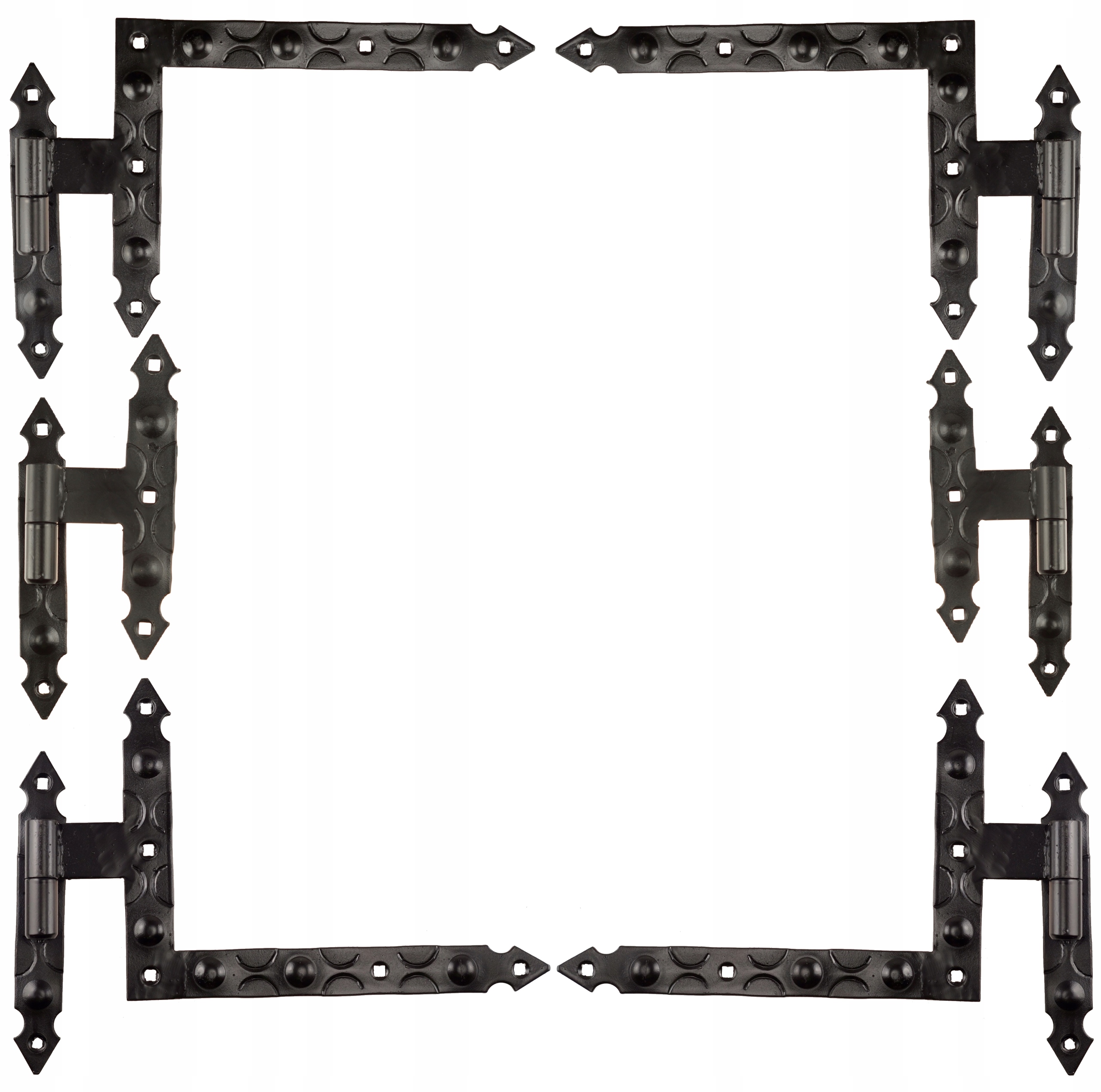 Úhlový Závěs Na Okenice 27X20 CM Kovaný Retro 6 Ks