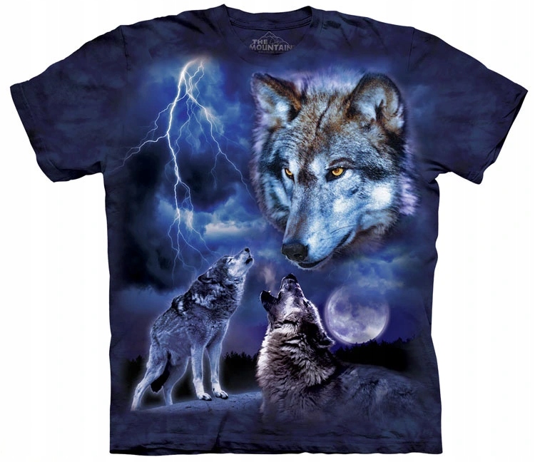 Pánske batikované tričko The Mountain Wolves of the Storm M