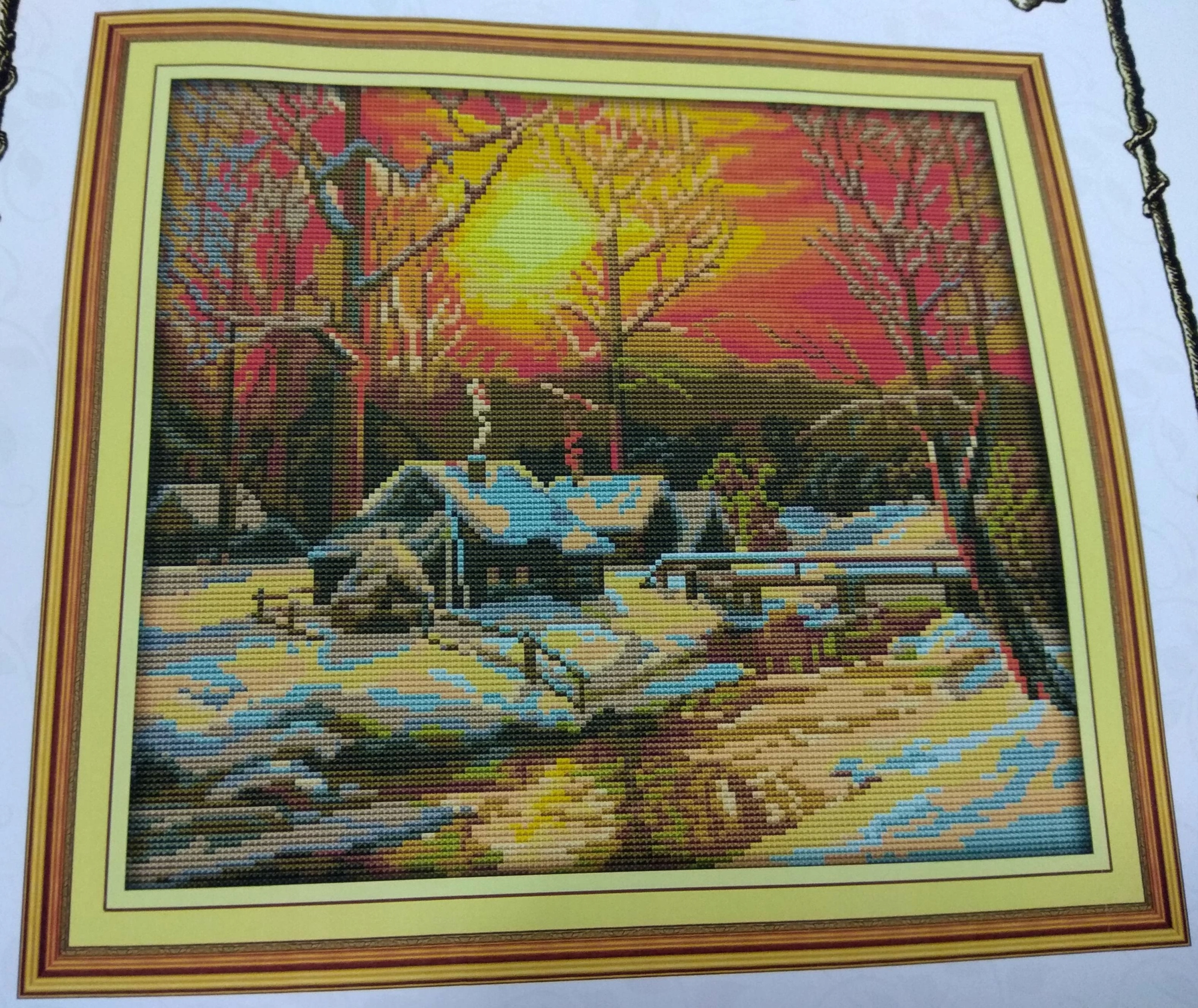 Kanva s potiskem sada (kanva, mulina)