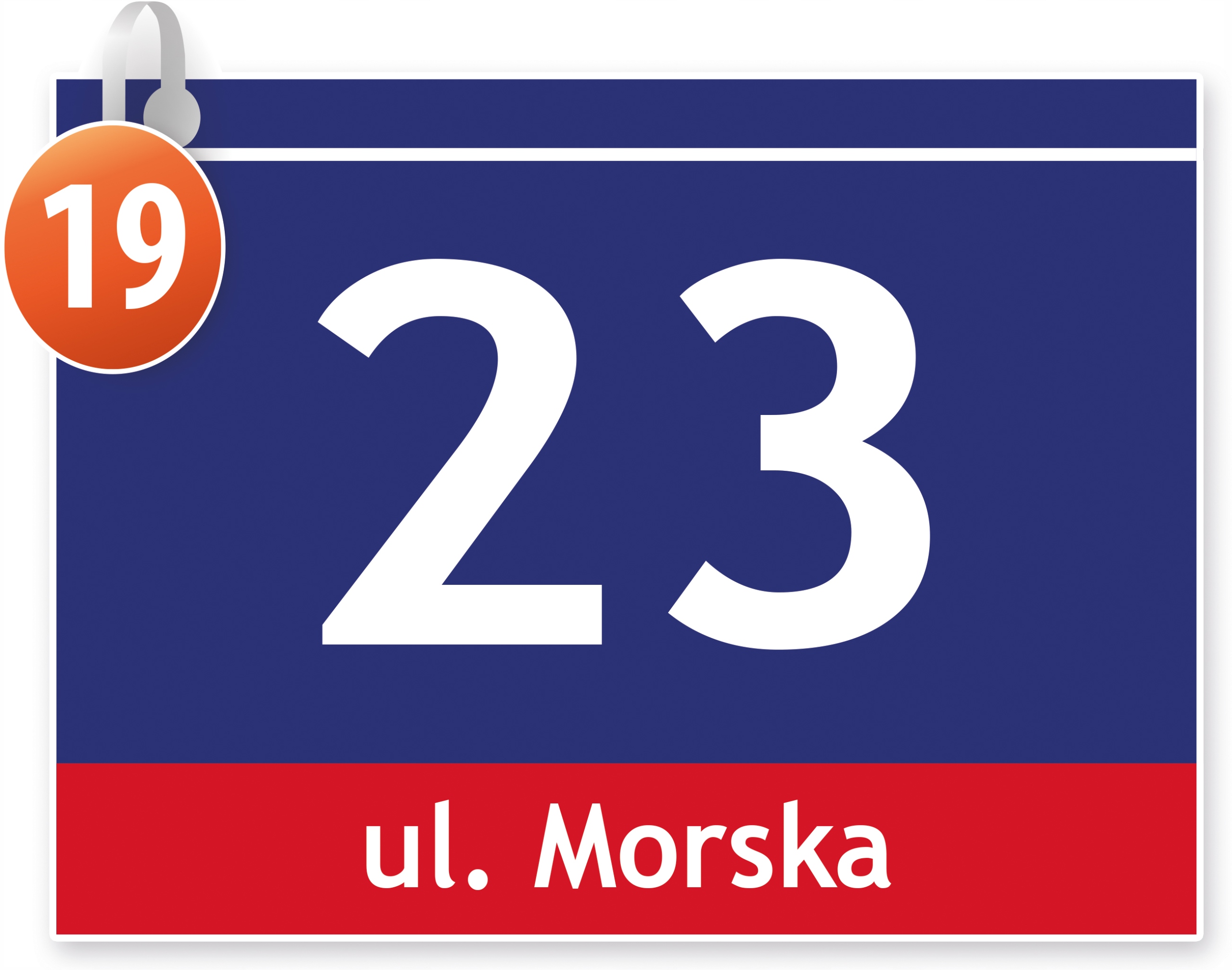 TABLICZKA ADRESOWA z numerem domu tablica 40x30 cm Kod producenta 40x30_ADR_19