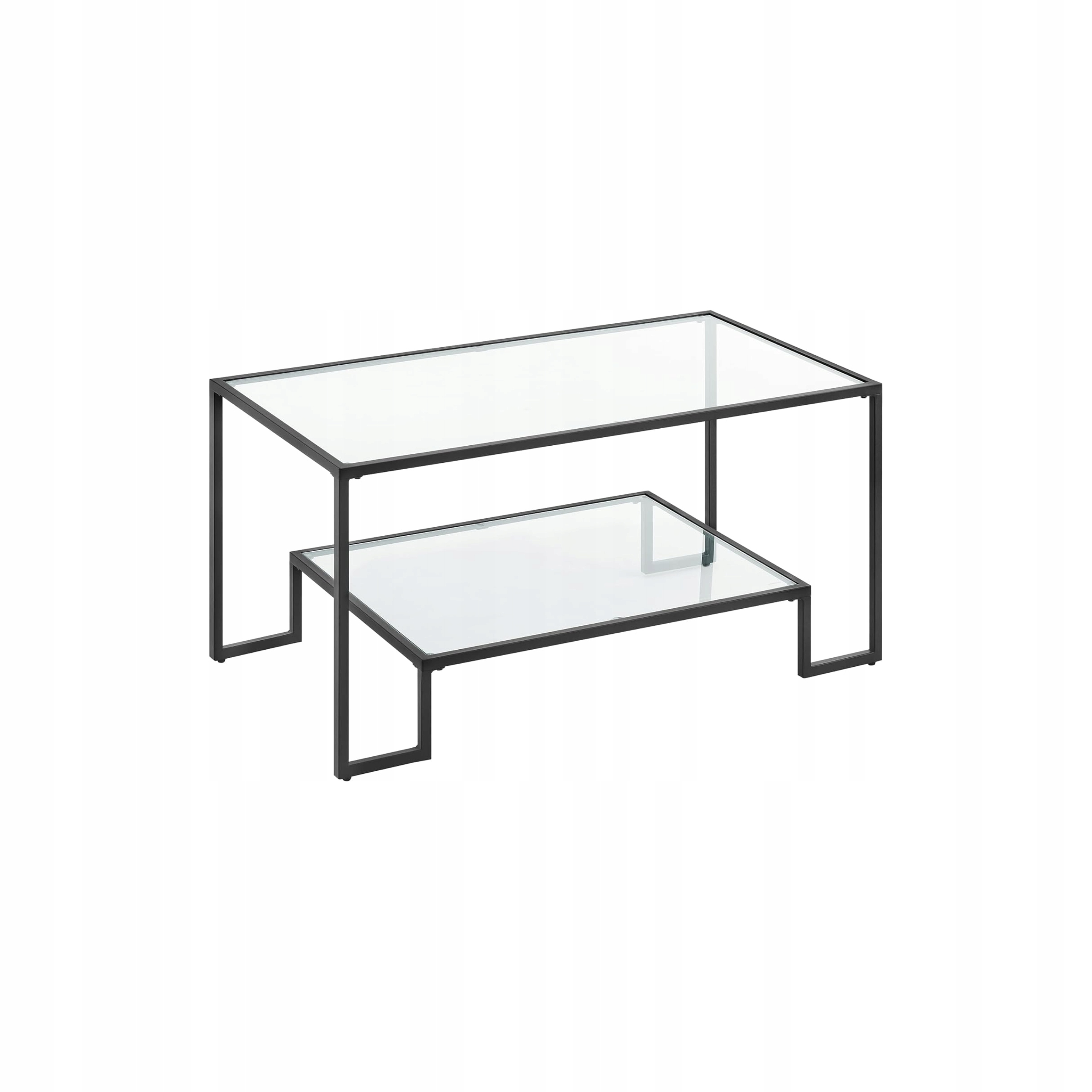 Sklenený Konferenčný Stolík Pomocný Obdĺžnikový Veľká Lavica do obývačky Glamour