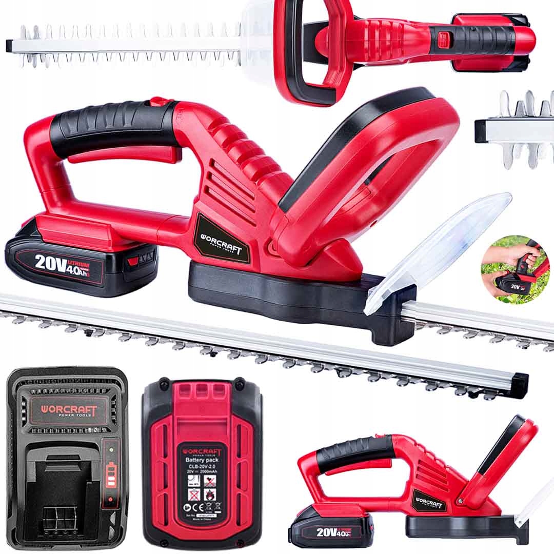 Nożyce Do Żywopłotu Akumulatorowe Do Krzewów Gałęzi Sekator 510MM Aku 4.0