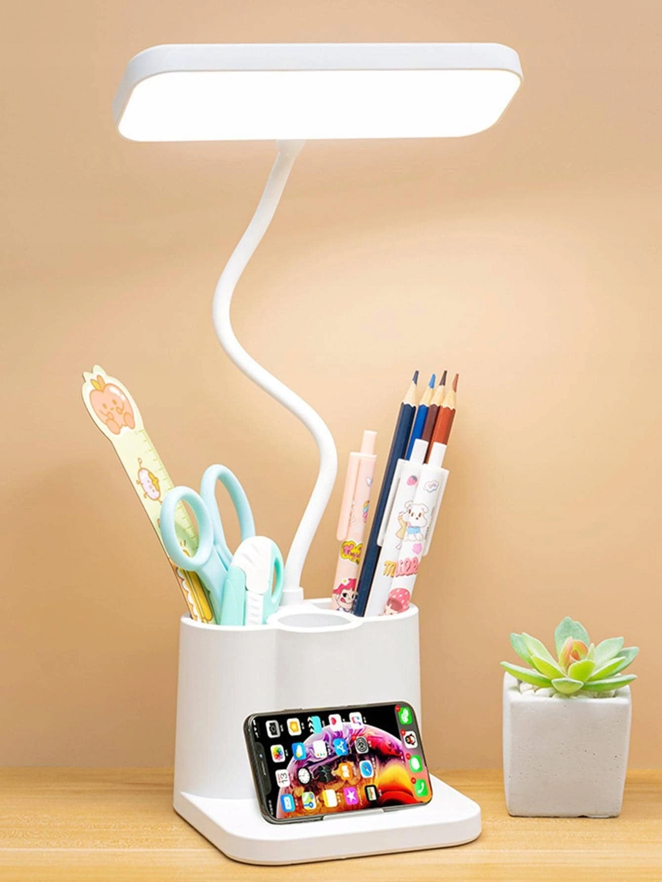 LAMPKA BIURKOWA SZKOLNA Regulowana LED ORGANIZER na Akcesoria Biurowe Kod producenta lampka szkolna z organizerem