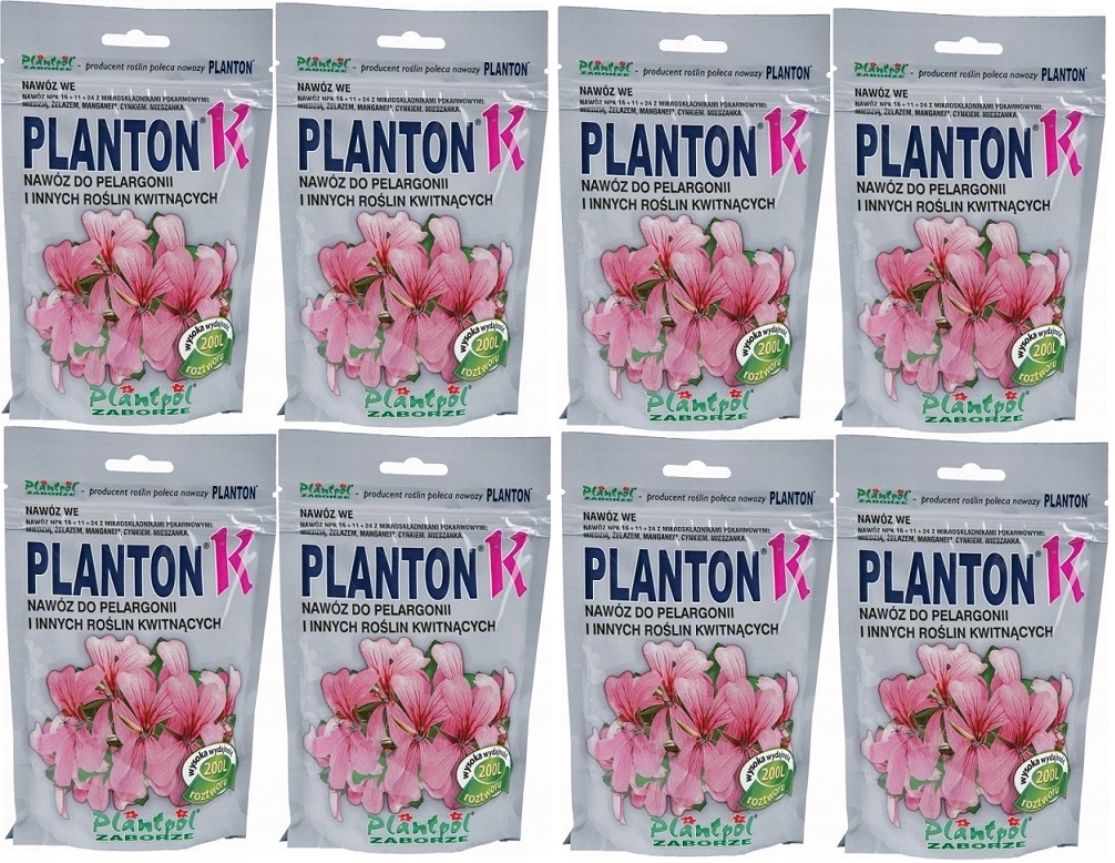 

Planton K Nawóz Do Pelargonii 8x 200G