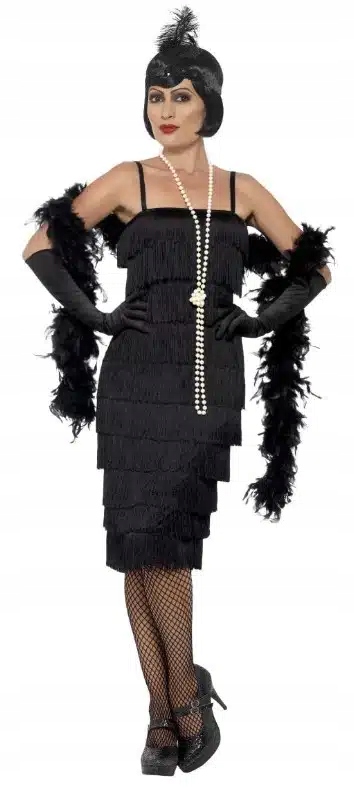 Kostým Flapperka Charlston Léta 20 Let XX Převlek Kostým Karneval Ples M